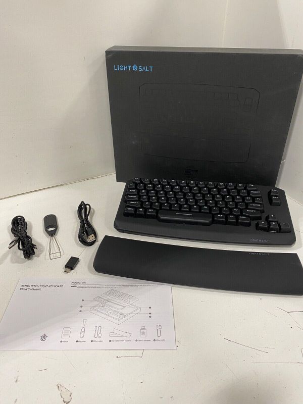 Photo 1 of Light Salt Kurve - 79 Keys Ergonomic Mechanical Keyboard, RGB Backlit