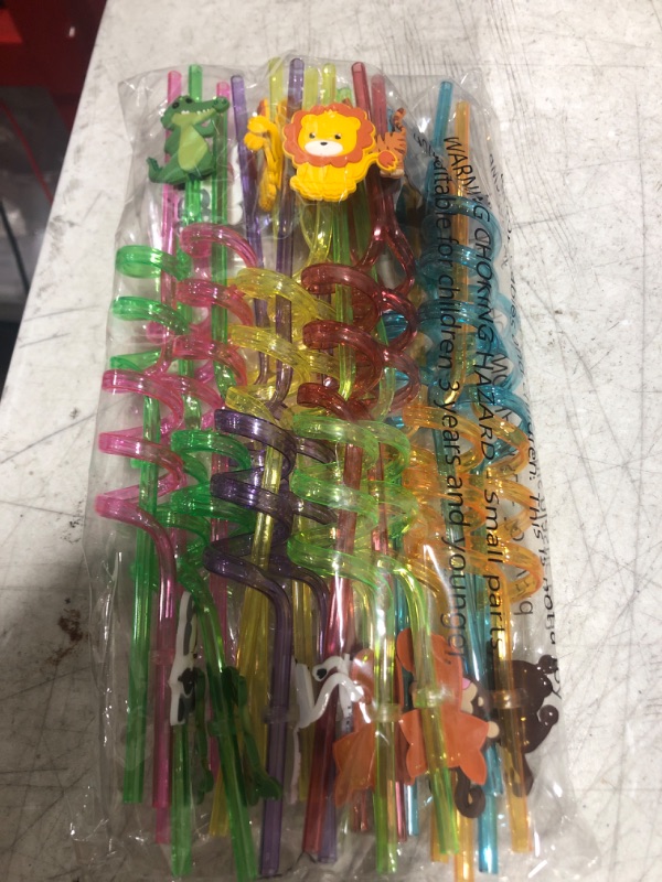 Photo 1 of Animal Straws - Kids Straws - Fun!