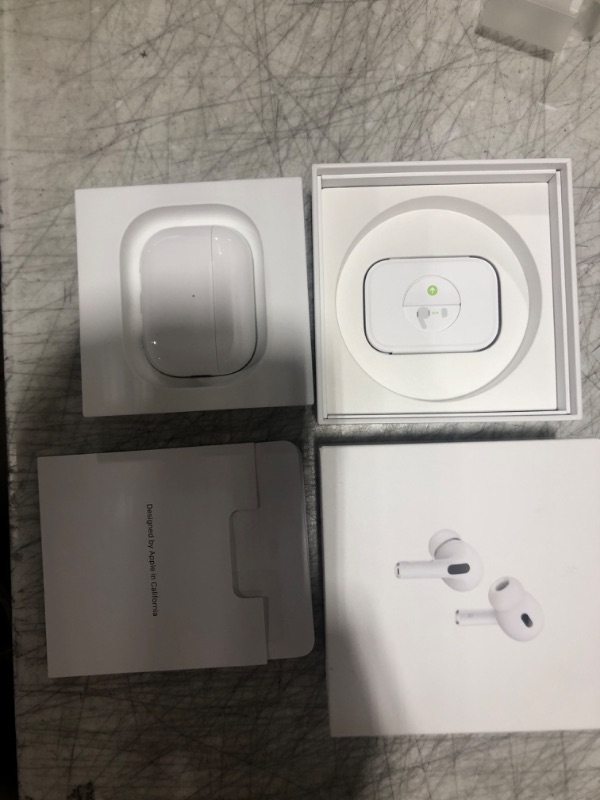 Photo 2 of Apple AirPods Pro (2nd Gen) Wireless Earbuds, Up to 2X More Active Noise Cancelling, Adaptive Transparency, Personalized Spatial Audio MagSafe Charging Case (USB-C) Bluetooth Headphones for iPhone
