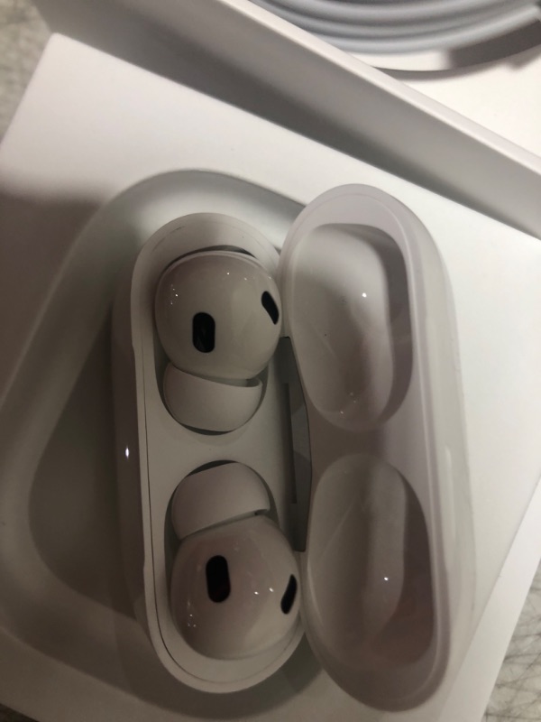 Photo 3 of Apple AirPods Pro (2nd Gen) Wireless Earbuds, Up to 2X More Active Noise Cancelling, Adaptive Transparency, Personalized Spatial Audio MagSafe Charging Case (USB-C) Bluetooth Headphones for iPhone
