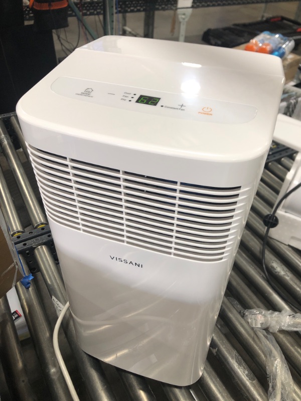 Photo 2 of 5,000 BTU 115-Volt Portable Air Conditioner with Dehumidifier Mode and Remote in White
