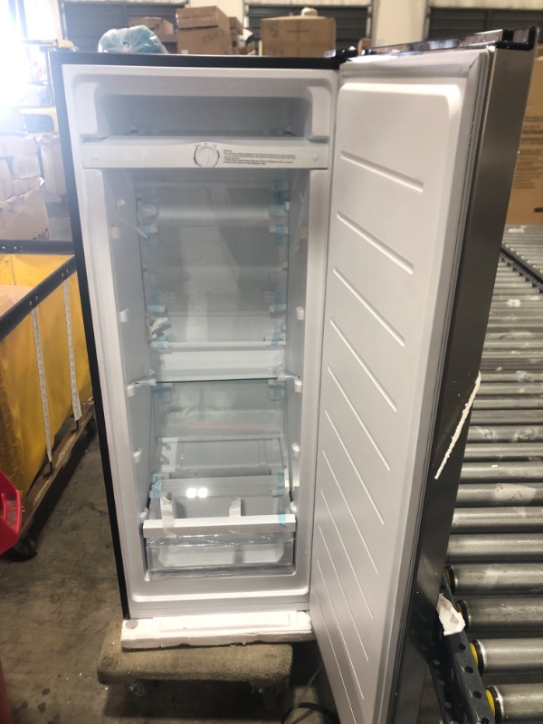 Photo 3 of 7 cu. ft. Convertible Upright Freezer/Refrigerator in Stainless Steel Garage Ready
