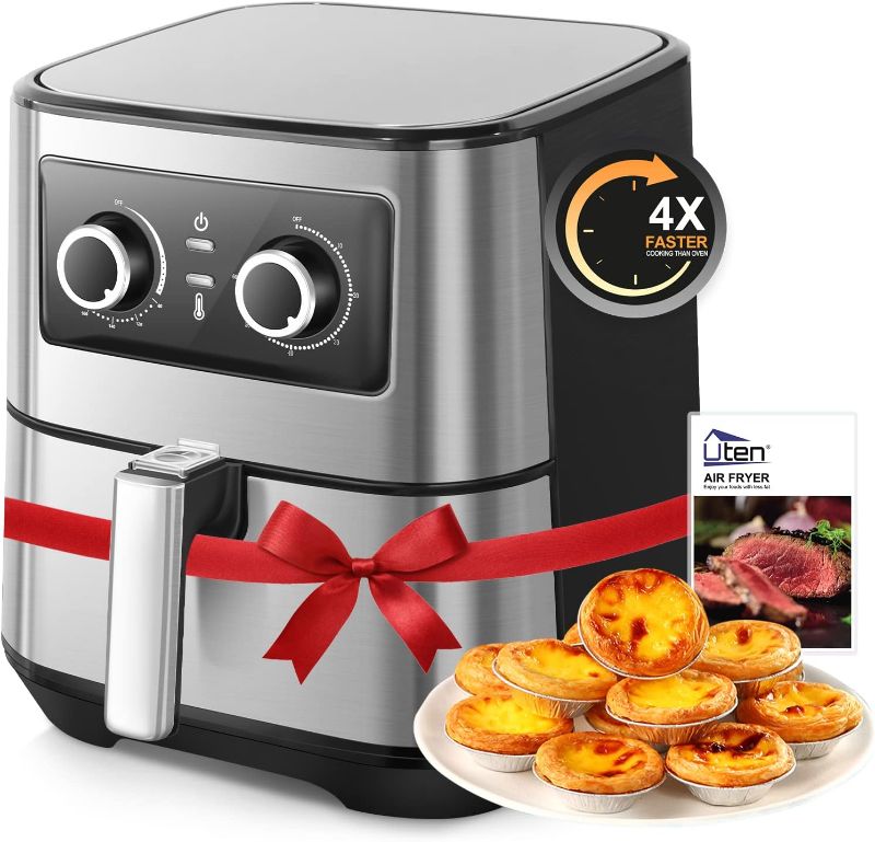 Photo 1 of Air Fryer 5.8Qt/5.5L - Uten Electric Airfryer with Temperature Control, Timer, Non-Stick Fry Basket, 1700W High-power, Fast Oven Oilless Cooker, Dishwasher Safe