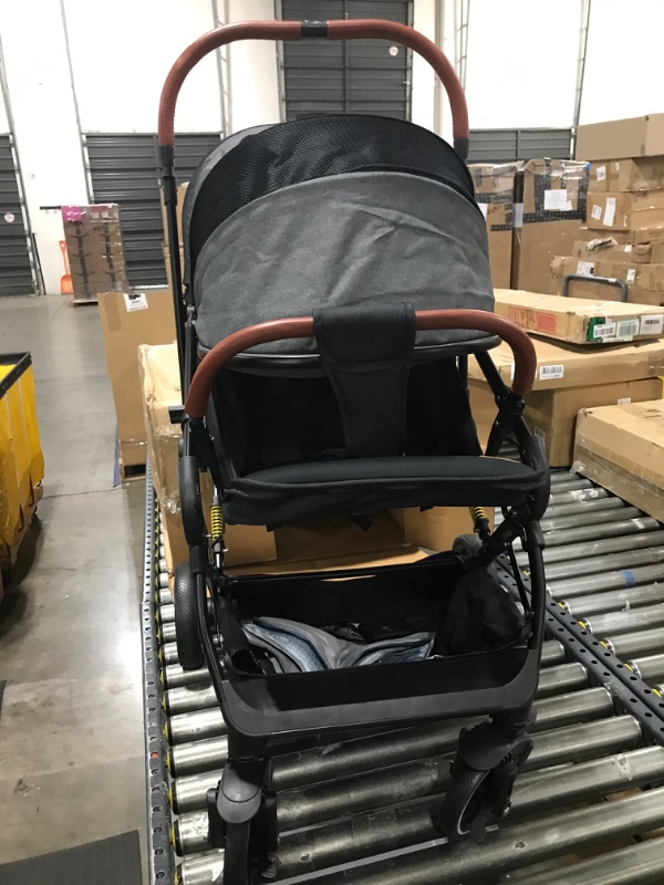 Photo 2 of 2-in-1 Convertible Baby Stroller with Bassinet Mode