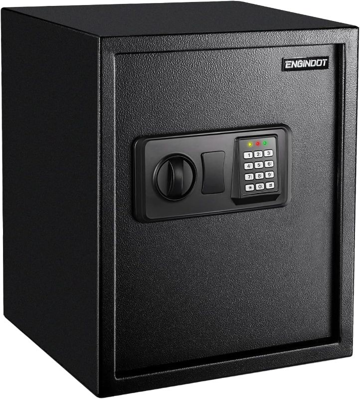 Photo 1 of 1.52 Cubic Safe Digital Keypad Home Safe with Double Code System Mute Mode