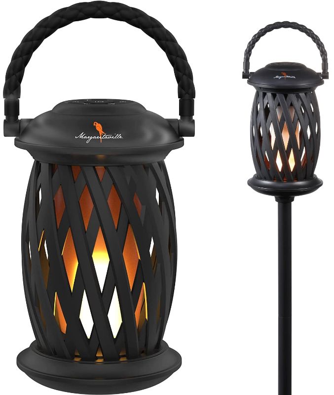 Photo 1 of Margaritaville Tiki Torch - Waterproof Bluetooth Speaker, Portable Party Speaker with Flickering LED Lights, Perfect for Travel, Parties, Yards, and Pools
