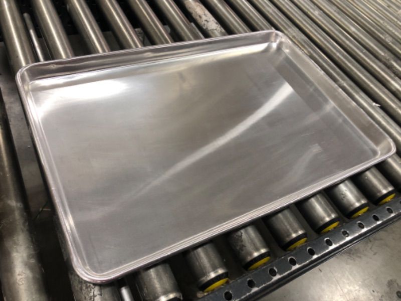 Photo 2 of Baking Sheet Aluminum Baking Pan Cookie Sheet Nonstick Sheet Pan for Baking Non Toxic Sheet Tray Oven Tray Sheet Pan for Bakeware Roasting Cooking Oven Safe, Easy to Clean, 24 x 16 x 1.2"