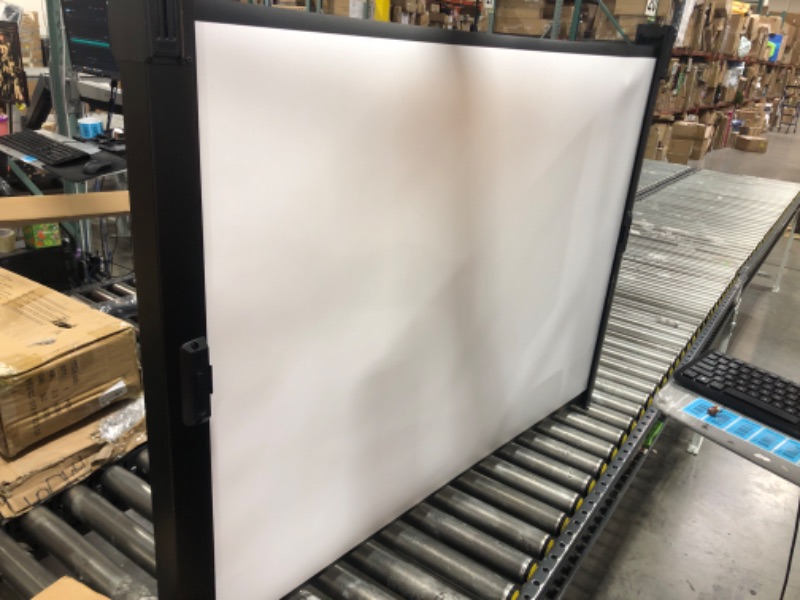 Photo 2 of Portable Projector Screen with Stand, 50 Inch 4:3, Outdoor Projector Screen, Lightweight and Retractable, 1.2 High Gain Wrinkle-Free Video Projection Screens, for Home Cinema, Meeting Presentation.