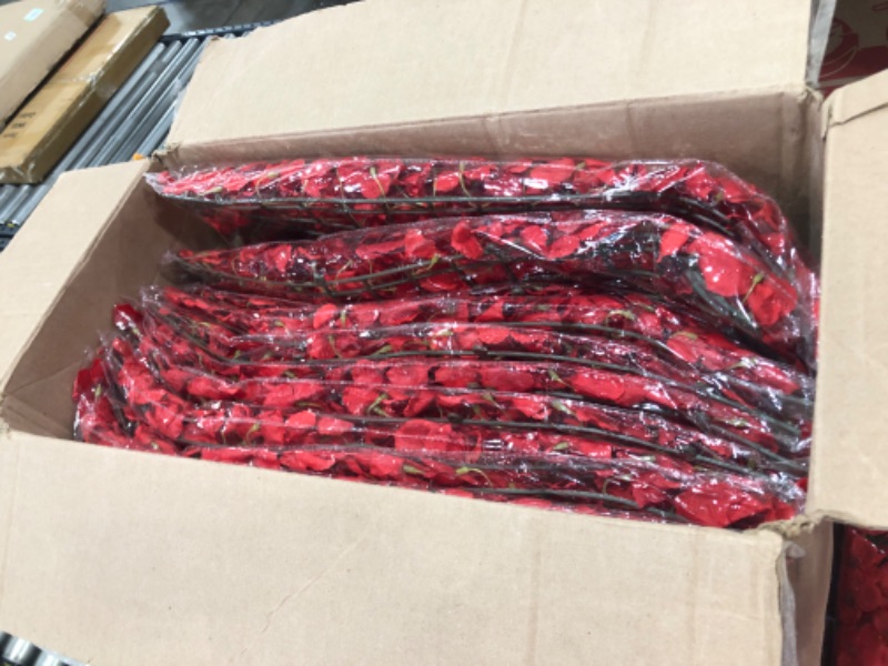 Photo 1 of 12 PACK 17 X 24 INCHES RED FLORAL PANEL DECORATIONS