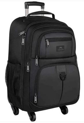 Photo 1 of  Matein Business Laptop Travel Luggage Wheeled Rolling Backpack 