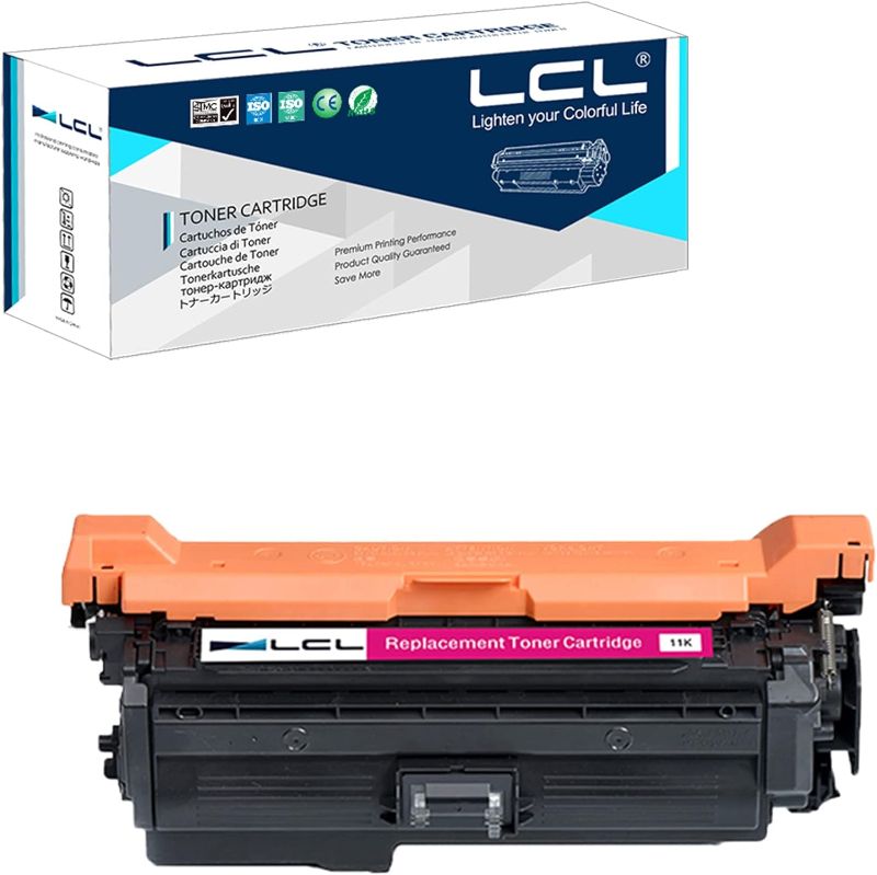 Photo 1 of  LCL Remanufactured Toner Cartridge Replacement for HP 648A CE263A CP4000 CP4500 CP4025 CP4025dn CP4025n CP4525 CP4525dn CP4525n CP4525xh (1-Pack Magenta) 