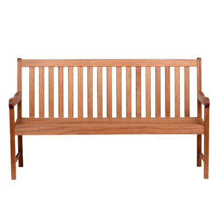 Photo 1 of  Amazonia Milano Large Outdoor Bench, Brown 