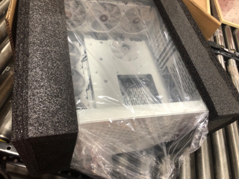 Photo 1 of KEDIERS PC Case Pre-Install 9 ARGB Fans, ATX Mid Tower Gaming Case with Opening Tempered Glass Side Panel Door Desktop Computer Case,C590 C590 white
