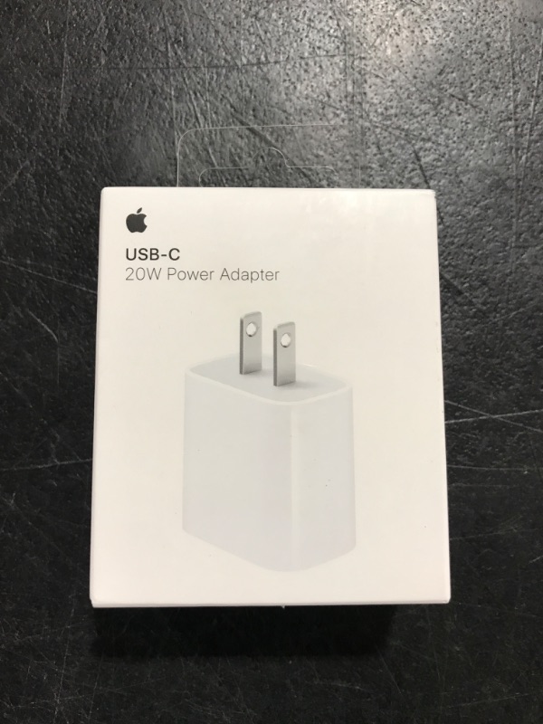 Photo 2 of Apple 20W USB-C Power Adapter - iPhone Charger with Fast Charging Capability, Type C Wall Charger