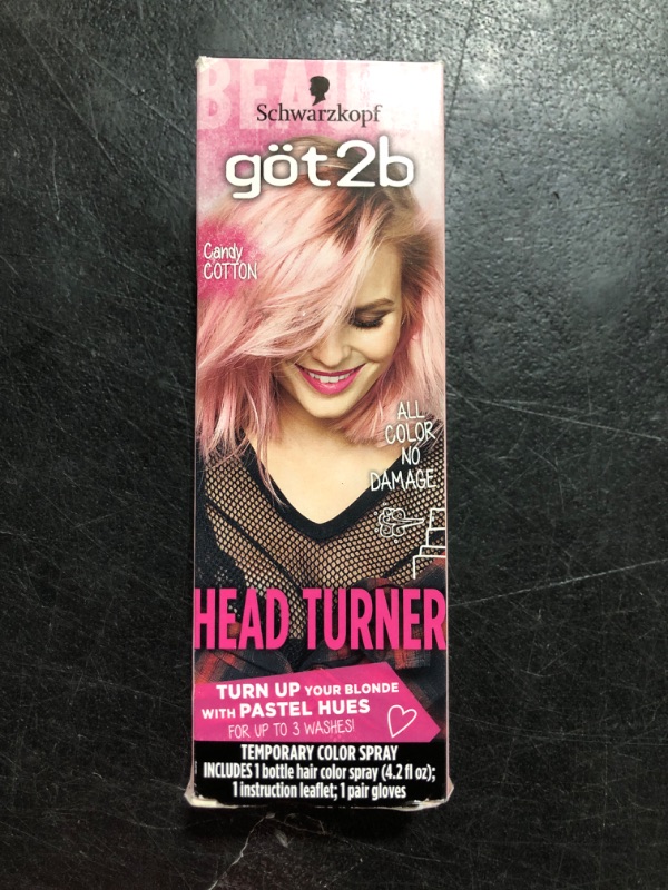 Photo 2 of Got2b Color Headturner Temporary Color Spray - Cotton Candy Pink - 4.2floz Pink 1 Count (Pack of 1)