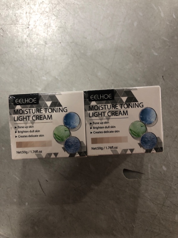 Photo 2 of 2pcs Moisture Toning Light Cream, Hydrating Dark Spot Cream for Brighter Skin, Lightweight Anti-Aging Cream for Dark Spot Corrector 50g
