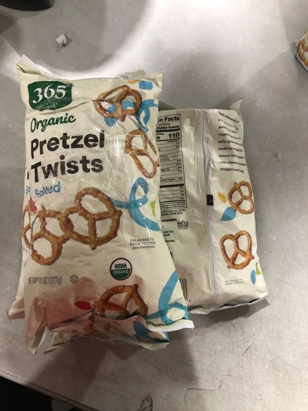 Photo 2 of 365 by Whole Foods Market, Organic Mini Pretzel Twists, 8 Ounce Salted 8 Ounce (Pack of 3) EXP: NOV 01 2023