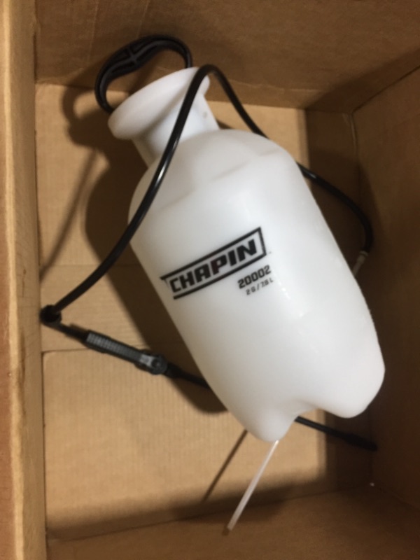 Photo 1 of Chapin 20002 Made in USA 2 -Gallon Lawn and Garden Pump Pressured Sprayer, for Spraying Plants, Garden Watering, Lawns, Weeds and Pests, Translucent White
