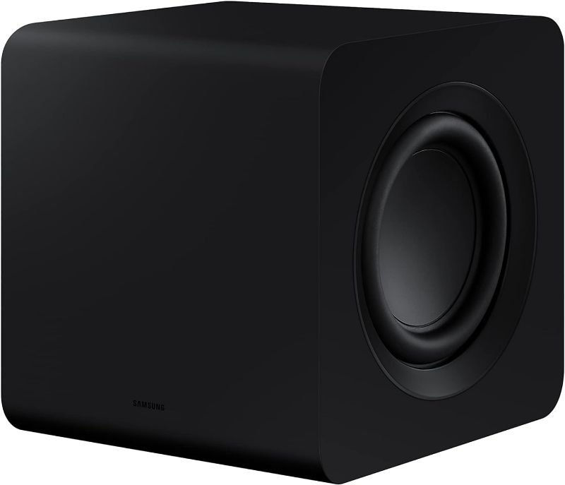 Photo 1 of SAMSUNG SWA-W510 Subwoofer for S Series Soundbar with Powerful Bass, Wireless, Unibody Design, Compact 6.5" Size, 2022 & SWA-9200S Wireless Rear Speaker Subwoofer