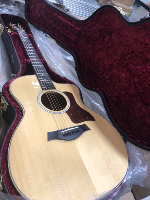 Photo 2 of Taylor 214ce-K Deluxe Acoustic-Electric Guitar - Natural with Layered Koa Back & Sides