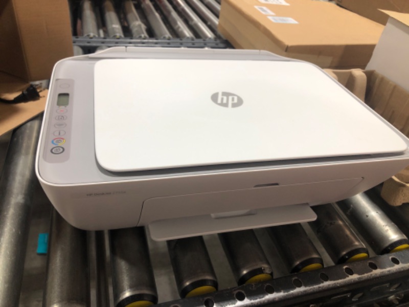Photo 5 of HP DeskJet 2755e Wireless Color All-in-One Printer  (26K67A), white