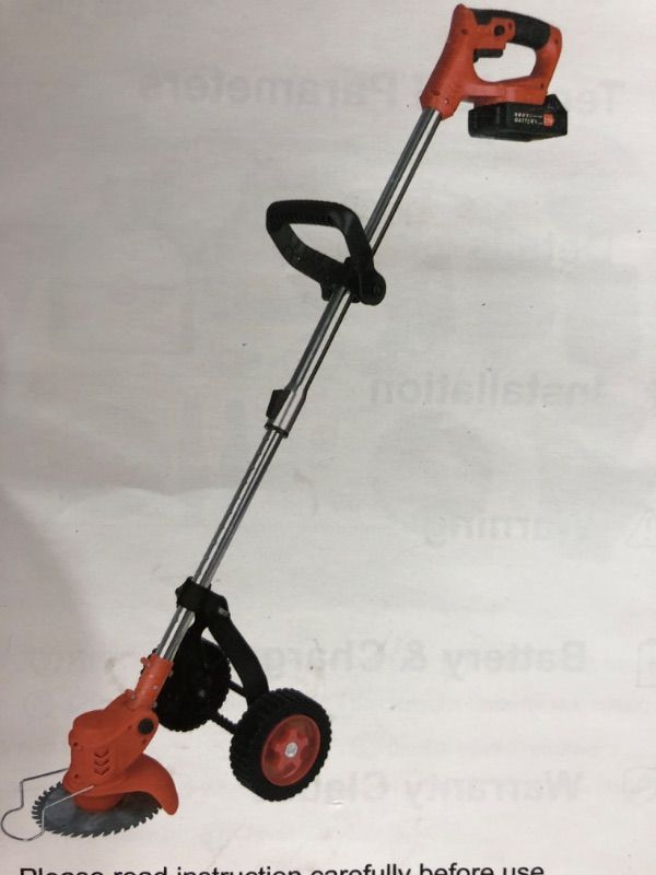 Photo 1 of 2023 cordless grass trimmer