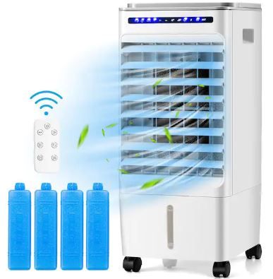 Photo 1 of 130 CFM 3-speed Settings 3-in-1 Portable Evaporative Cooler Air Cooler for 100 sq. ft. with Humidifier

