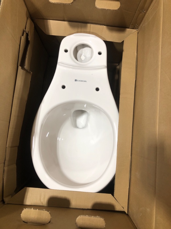 Photo 3 of 2-piece 1.1 GPF/1.6 GPF Dual Flush Round Toilet in White