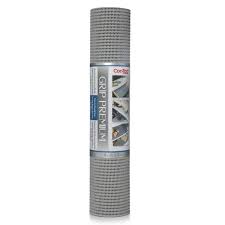 Photo 1 of 18 in. x 8 in. Grip Premium Cool Gray Shelf And Drawer Liner
