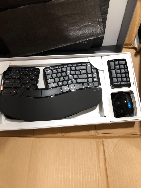 Photo 2 of Microsoft Sculpt Ergonomic Wireless Desktop Keyboard and Wireless Mouse L5V-00001
