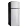Photo 1 of 7.1 cu. ft. Top Freezer Refrigerator in Stainless Steel Look