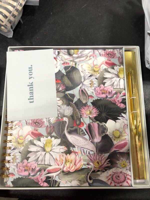 Photo 2 of MERRITON Cute Large Spiral Notebook College Ruled, 11" x 9.5" with Durable Hardcover and 160 Lined Pages (Bloom)