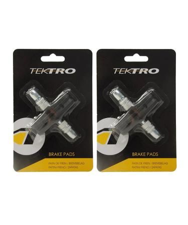 Photo 1 of 2 Pairs Tektro V-Brake Pads 63mm Brake Pads with Hex Nuts and Spacers
