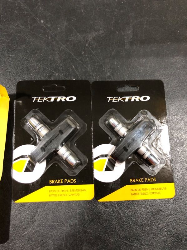 Photo 2 of 2 Pairs Tektro V-Brake Pads 63mm Brake Pads with Hex Nuts and Spacers
