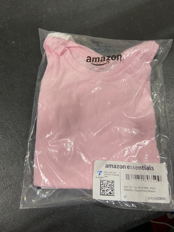 Photo 1 of Amazon Essentials Girls and Toddlers' Tank Top, Multipacks 3 Black/Pink/White 4T