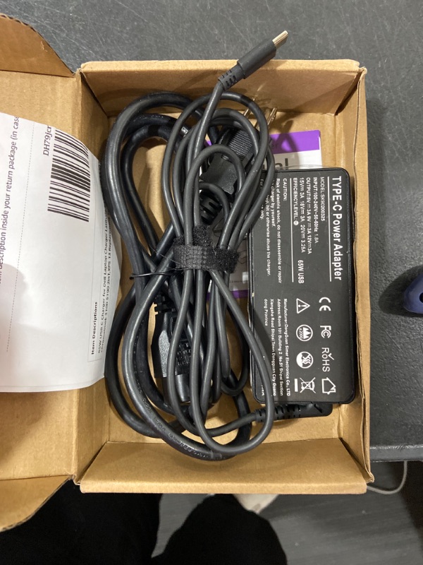 Photo 1 of 65W USB C Charger for Dell Laptop Charger Latitude 5420 7420 5520 5320 7320 7400 7410 7390 5290 5430 7330 7430 9430 Chromebook 3100 5190 2in1,XPS 13 Replacement Type C AC Adapter Power Cord