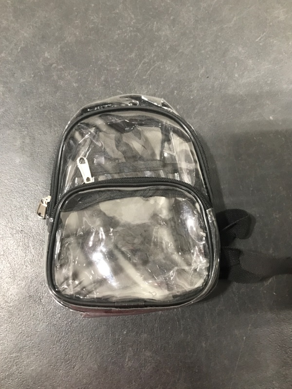 Photo 1 of Clear PVC Mini Backpack

