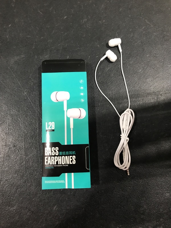 Photo 2 of EEASSA Audio X1 Earphones - Five-Driver Noise Isolating Musician in-Ear Monitor Wired Earbuds-White 2 PACK 