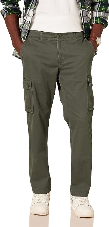 Photo 1 of Amazon Essentials Men's Straight-Fit Stretch Cargo Pant (Available in Big & Tall) 33w 32l 