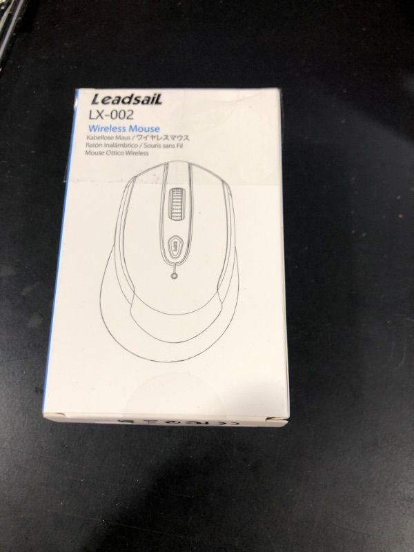 Photo 1 of LeadsaiL Wireless Mouse for Laptop, 2.4G Portable Slim Cordless Computer Mouse Less Noise for Laptop Optical Mouse with 6 Buttons,USB Mouse for Windows 10/8/7/Mac/MacBook Pro/Air/HP/Dell/Lenovo/Acer Grey