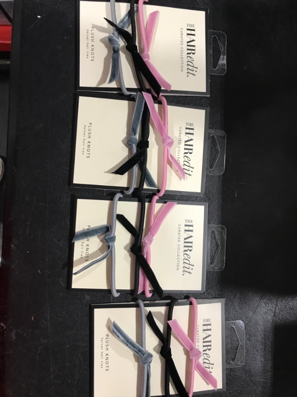 Photo 1 of 4 PACK- The Hair Edit Velvet Knot Hair Ties