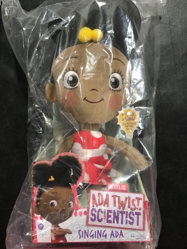 Photo 1 of Ada Twist, Scientist Singing Ada 18 Inch Interactive Plush, Talks, Lights Up and Sings The Scientific Method Song, Kids Toys for Ages 3 Up