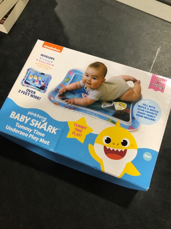 Photo 3 of Baby Shark Tummy Time Water Filled Play Mat – Infant Toys to Help Learn How to Crawl – Baby Shark Official