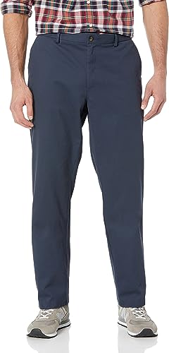 Photo 1 of Amazon Essentials Men's Straight-Fit Wrinkle-Resistant Flat-Front Chino Pant 34WX29L