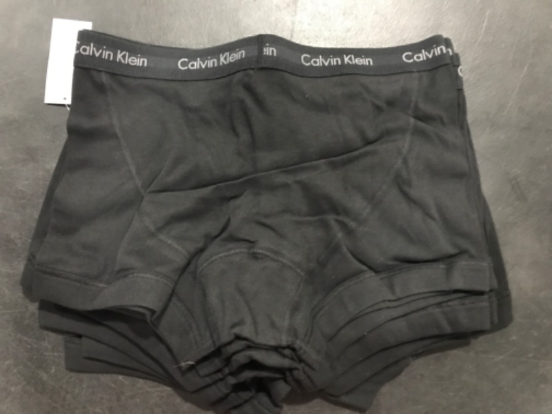 Photo 2 of Calvin Klein Men's Cotton Classics 7-Pack Trunk X-Large 7 Black