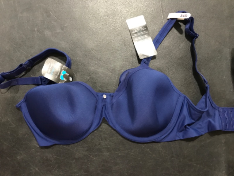 Photo 2 of Bali Womens One Smooth U Ultra Light, Underwire T-Shirt Bra, Convertible Straps 34D In the Navy 2