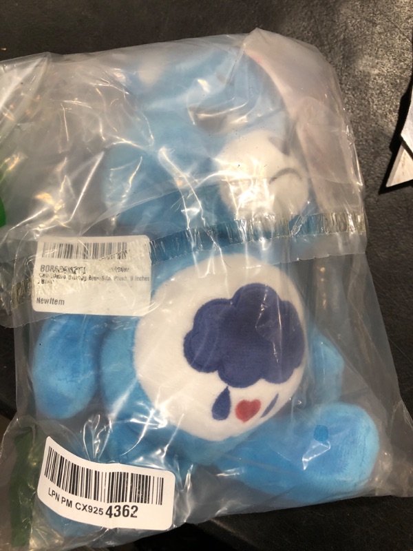 Photo 1 of Care Bears Grumpy Bear Bean Plush, 9 inches , Blue