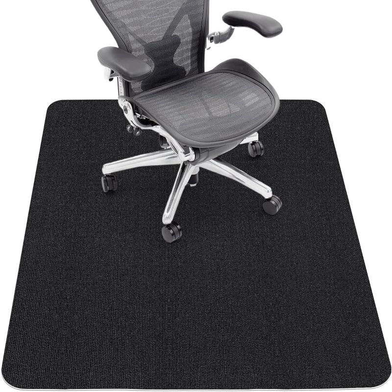 Photo 1 of Sycoodeal Office Chair Mat for Hardwood/ Tile Floor,Computer Gaming Chair Mat,Large Floor Protector Rug,Anti-Slip,Easy to Clean,Black(48"x36") https://a.co/d/5hrHen2Sycoodeal Office Chair Mat for Hardwood/ Tile Floor,Computer Gaming Chair Mat,Large Floor 