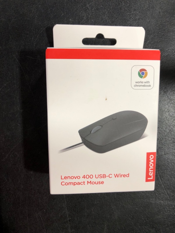 Photo 2 of Lenovo 400 USB-C Compact Wired Mouse, Black