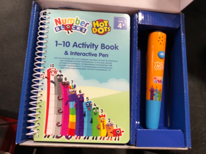 View 2 of Educational Insights Hot Dots Numberblocks Workbook Numbers 1-10 & Hot Dots Numberblocks Workbook Numbers 11-20 with Interactive Pen, 60+ Activities Numberblocks + Numberblocks